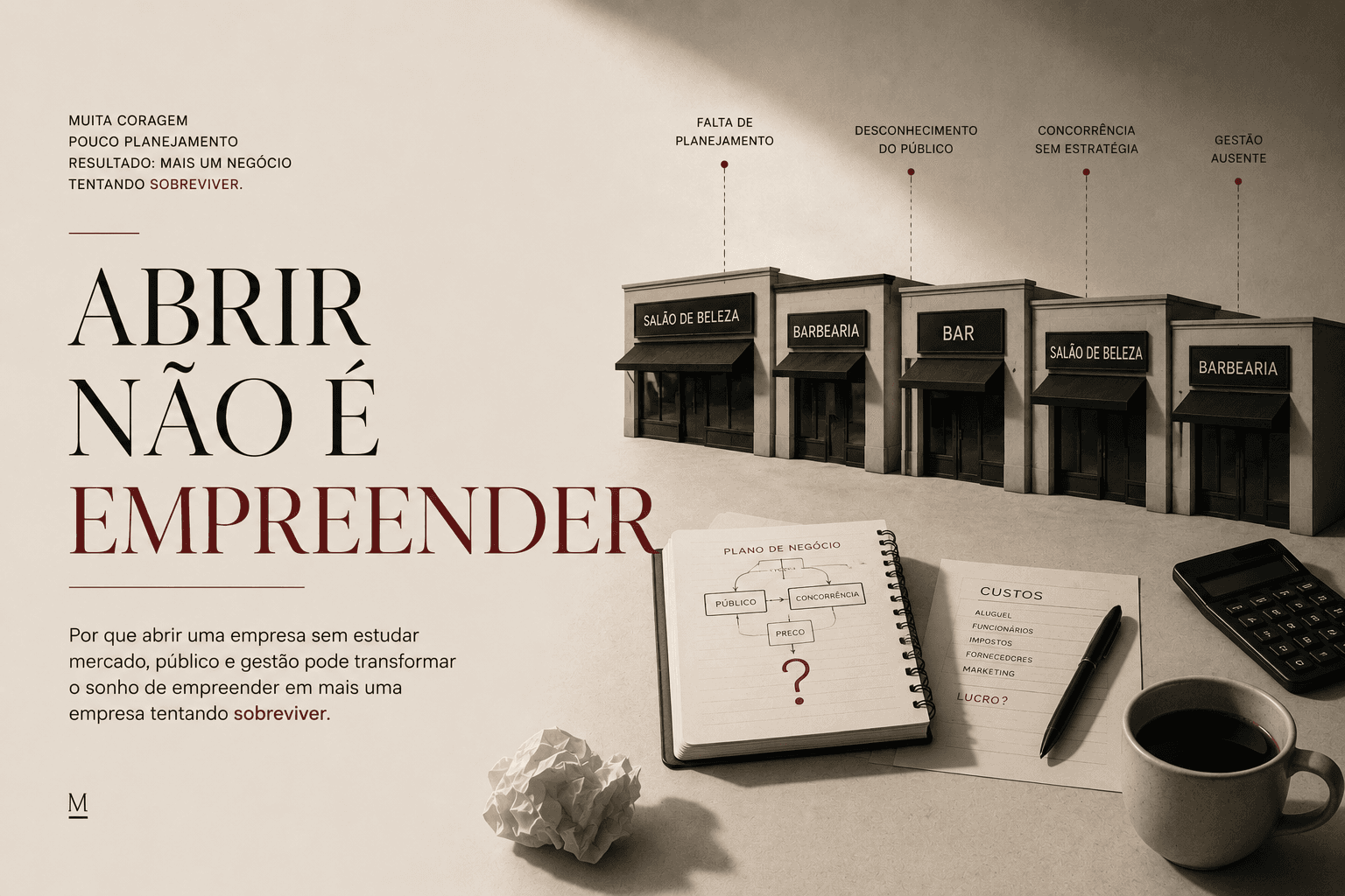 Abrir Não É Empreender